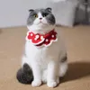 Akcesoria odzieżowe dla koty Pet Cats Psy Króliki Królity kołnierzy świąteczne ozdoby kaliva ręczniki urocze muszki