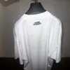 23SS NIEUWE VTM Leuke schuimbrief Gedrukt T-shirt met korte mouwen voor koppels, veelzijdige T-shirt voor mannen en vrouwen