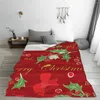 Dekens Merry Christmas Soft Fleece Throw Deken Warm en Cozy For All Seasons Comfy MicroFiber Couch Sofa Bed 40 "X30"