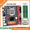 Stand B75 LGA 1155 MotherBoard Set com I3 2120 e 2*4GB = 8 GB DDR3 1600MHz Desktop Ram NVME M.2+ WIFI M.2 Kit de interface