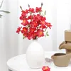 Flores decorativas 2pcs plantas artificiais pêssego ramificações de restaurantes casas de restaurante Business Center Desktop Diy Vase Placement Decoration