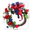 Decorative Flowers Wreath Hangers For Glass Front Door Exquisite Independence Day A Red Blue And Green Combination Porch Decorations