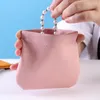 Bolsas de armazenamento PU SLINGS BACA Organizador de fechamento automático Meninas de batom portátil Mini Coin Burse Cosmetic