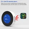 Detector Tuya Wifi Combustible Gas Leak Detector Alarm LPG Natural Gas Leakage Alarmer Sensor Home Security LCD Display Smart Life App