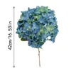 Decorative Flowers 1pc Dark Blue Hydrangeas Simulation Bouquet Dandelion Thorn Ball Home Wedding Pography Floral Flower 2024