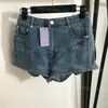 Luxury Women Miini Jeans Shorts Designer Blue Denim Short Pants Summer Casual Daily Street Style Jean Trousers