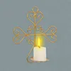 Candle Holders Metal Candlestick Cafe Iron Wall Candles Sconce Holder Tea Light Candleholder For Wedding Bathroom Taper Party Kitchen