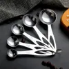 Измерение инструментов 3pcs Spoons Установите из нержавеющей стали чайная ложка кофе сахарная локашка