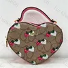 Designer Womens Bags Mini White Sacoche Heart Bag Strap Leather Purse Luxury Handväska Pink Shoulder Bag Top Handtag Strawberry Crossbody Clutch Denim City Tygväskor