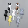 أزياء جديدة لطيفة الإبداعية متعددة الوظائف Cat Magnetic Mount Mount Hook Hook Sticker Fridge Magnet Decor Hook Hook