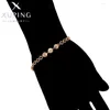 Braccialetti Link Xuping Gioielli Trendy Squisito Elegante forma circolare da donna Gold Gold Rose Birthday Regali di Natale X000832560