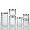 Storage Bottles Canning Mason Jars Glass With Airtight Lids Containers Wide Mouth For Spice Candy Cookie Jam Honey Jar