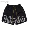 Rhude Men Short Designer Shorts Грубые шорты Man Hip-Hop узорвавнит пять очков, работая со спортом быстро сухие шорты Rhude Шорты роскошные шорты 8150