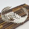 Hair Clips Leaf Style Wedding Party Crown Bridal Tiara Vintage Bride Hoop Golden/Sliver Head Accessories Women Jewelry Hairband