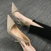 Scarpe eleganti 2024 donne estate 9 cm tacchi alti pompa