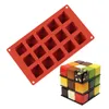 Baking Moulds 15Holes Cake Cavity Silicone Mold Cube Non Stick Dessert Pastry Magic Splice Square Brownie Molds For