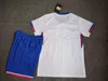 24 25 European Cup France Home and Away Fan Sports Jerseys Children's Clothing Set