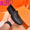 40 Style Tasarımcı Loafers Katırlar Erkekler İçin Mokasinler Ayakkabı Deri Lüks Erkek Elbise Günlük Yüksek Topuk Başak Somunlar Resmi Orijinal Siyah Gerçek Erkekler Süet Boyut 38-46