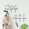 Haken Home Cartoon Dekoration Bequemlichkeitsmantel Schwarzer Hutkleider geeigneter einfacher Schlüsselhalter Wasserflasche Wand hängen