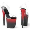 Dance Shoes Women Fashion 20CM/8inches PVC Upper Plating Platform Sexy High Heels Sandals Pole 243