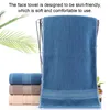 Towel 3 Pieces Set Water Absorbent Replacement Soft Washable Skin-friendly Solid Color Household Bathing Towels Washcloth