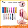 Bottiglie di stoccaggio 5 ml Atomizzatore di profumo Traveling in alluminio spray mini donne ricaricate contenitori liquidi portatili estetici vuoti