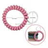 Pulsera de llaves Gimnasio Id de natación Insignia de deportes al aire libre Regalos de llaves para hombres Mujeres bobina espiral anillo de llave pulsera