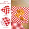 Baking Tools 300 Pcs Burger Pad Red Wrapping Paper Home Useful Safe Food Chicken Wings Creative Grease-proof Crafted