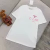 مصمم العلامات التجارية الشهيرة للأزياء Tees Sport Casual Women/Men's Tees جودة الارتفاع الأصلي مع شعار ذهبي قصير الأكمام من أعلى