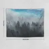 Tapisserier Misty Forest Ocean Beauty Tapestry Home Decorations Wall Eesthetic Room