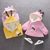 Down Coat Girls Padded Cotton Clothes 2024 Winter Style Children CHILDREN'S Cartoon Deer Thick Cotton-padded Jacket
