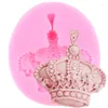 Moldes de cozimento Crown Cupcake Topper Silicone Bolo Tools Decorating Tools