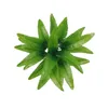 Fiori decorativi 1 pacco Lifelenge leggero uomo impermeabile reso verde felce con steli realistici corti ideali