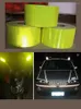 Naklejki okienne 5 cm 45,7m Widoczność School School Bus Fluorescencyjny zielony odbijający się refleksyjny