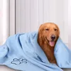 Toalha de tamanho grande microfibra de cachorro de secagem rápida Cleaning Bathing Helfing para banho de banho praia 60x115 cm