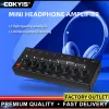 Förstärkare hörlurarförstärkare HA800S 8 -kanal Audio Stereo/Mono -förstärkare för musikblandare som spelar in ultrakompakt ljudförstärkare
