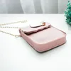 Bag Mini Cell Phone Shoulder Pocket Pouch Case Chain Strap Cute Pearl Leaf Decoration Lady Messenger Universal Pu Leather