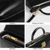 ITAMOOD-Genuine Leather Handbag for Women Luxury Branded Crossbody Bag Fashionable and Versatile Scarf Decor 240328