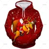 Men's Hoodies Cute Santa Claus Snowman Hoodie Men Loose Streetwear 2024 Christmas Year Funny Long Sleeves Street Kids Women Sweatshirt