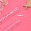 Opslagflessen 5 ml Duidelijke lipgloss toverstafbuizen lege verpakking Diy Ronde/vierkante diamant vloeistof lippenstift navulbare fles cosmetische container