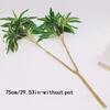 Decorative Flowers 75cm Large Artificial Palm Tree Fake Tropcial Plants Branch Plastic Real Touch Leaves Faux Bamboo Lily Leafs For Home