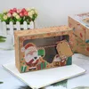 Present Wrap 12 Piece Christmas Treat Boxes With Tags 3 Designs Wrapping Påsar för Baby Shower Wedding