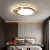 Taklampor koppar LED-lampa ultratunn rum sovrum ljus modern minimalistisk restaurang korridor gången lyxiga nordiska lampor