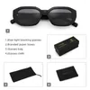 Sonnenbrille polarisiert für Männer Vintage Rechteck Cyber y2k Frauen Sonnenbrillen Trendy schmaler quadratischer Stil Luxus 90er Jahre