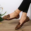 Scarpe casual bcebyl mocassini piatti leopardo a punta di piedi donne comode a piedi Mujer Zapatos: indossare resistenti