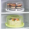 Storage Bottles Cupcake Carrier 7-Slot Round Cake Container Holder With Lid And Handle Dome