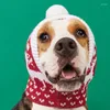 Abbigliamento per cani Cappello da pet Christmas Red Green Colore carino a maglia per il vestito per gatti Forniture adorabili Autunno e Inverno Accessorio