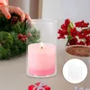 Candle Holders 3 Pcs Glass Cup Home Decor Household Holder Chimney Wedding Decore Windproof Protectors Clear Tube Shades