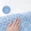 Badmatten cirkelvormige opslag is handige badkamer tpr anti slipmat - masseer je voeten tijdens het douchen
