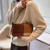 أكياس الكتف الأزياء الأنيقة All-Match Retro Flap Handbags Designer Simple Quality Women Women Pu Messenger